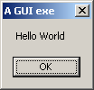 "Hello World" Message Box (<strong>eg1.exe</strong>)