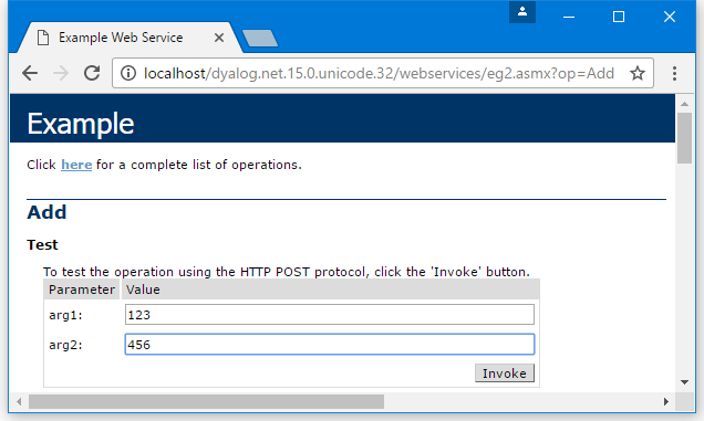 Browser page fabricated by ASP.NET for <strong>eg2.asmx</strong>