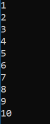 Program output in console window