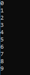 Program output in console window